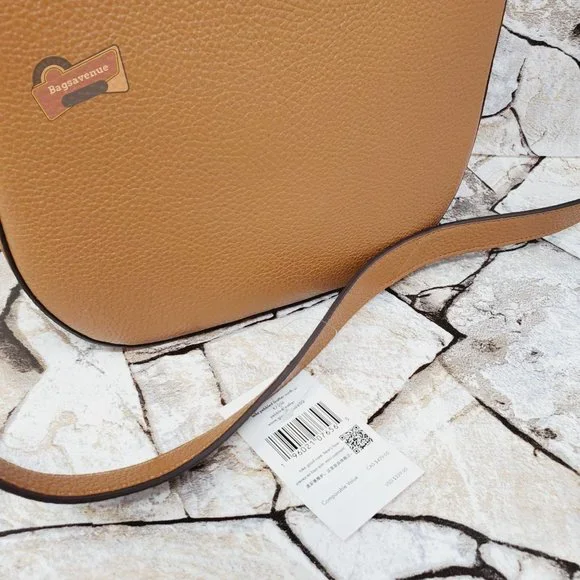 #bagsavenue fast ship Leila North South Top Zip Crossbody Warm Ginger Kate Spade - Picture 2 of 7